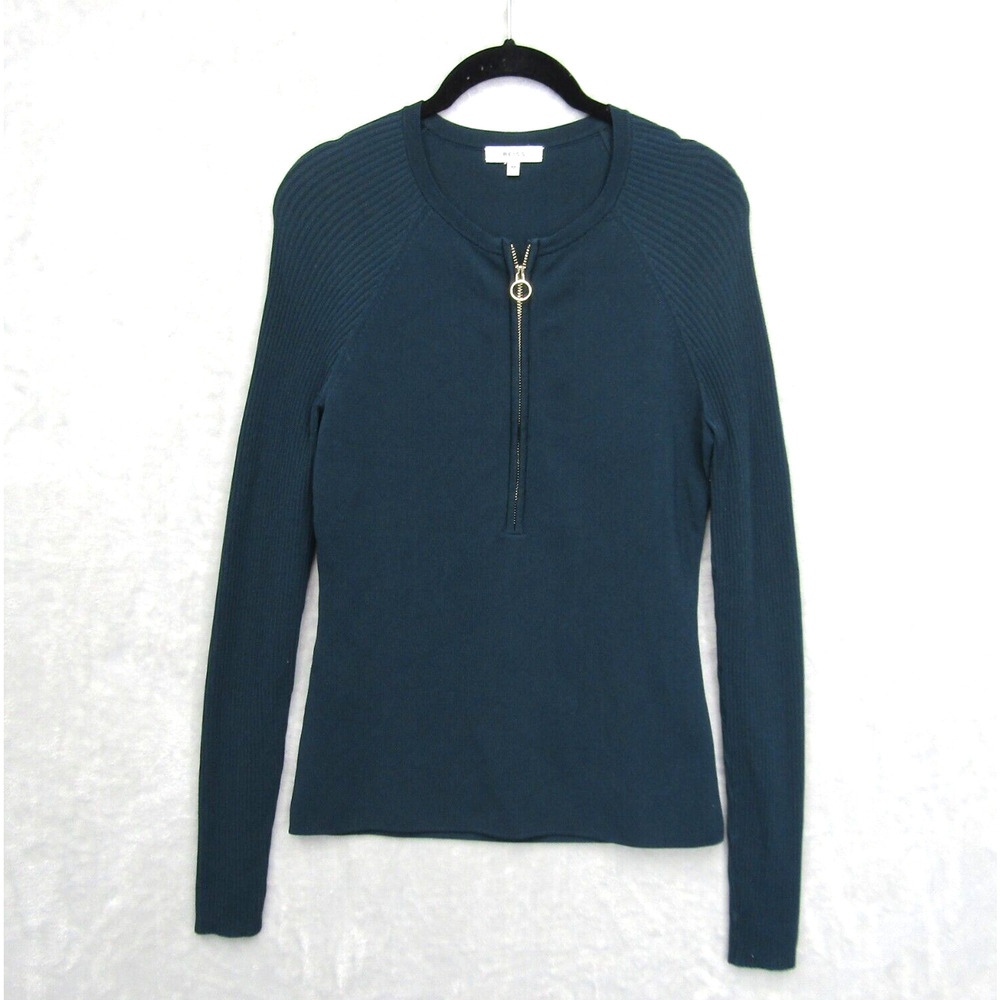 Reiss Teal Long Sleeve Blouse